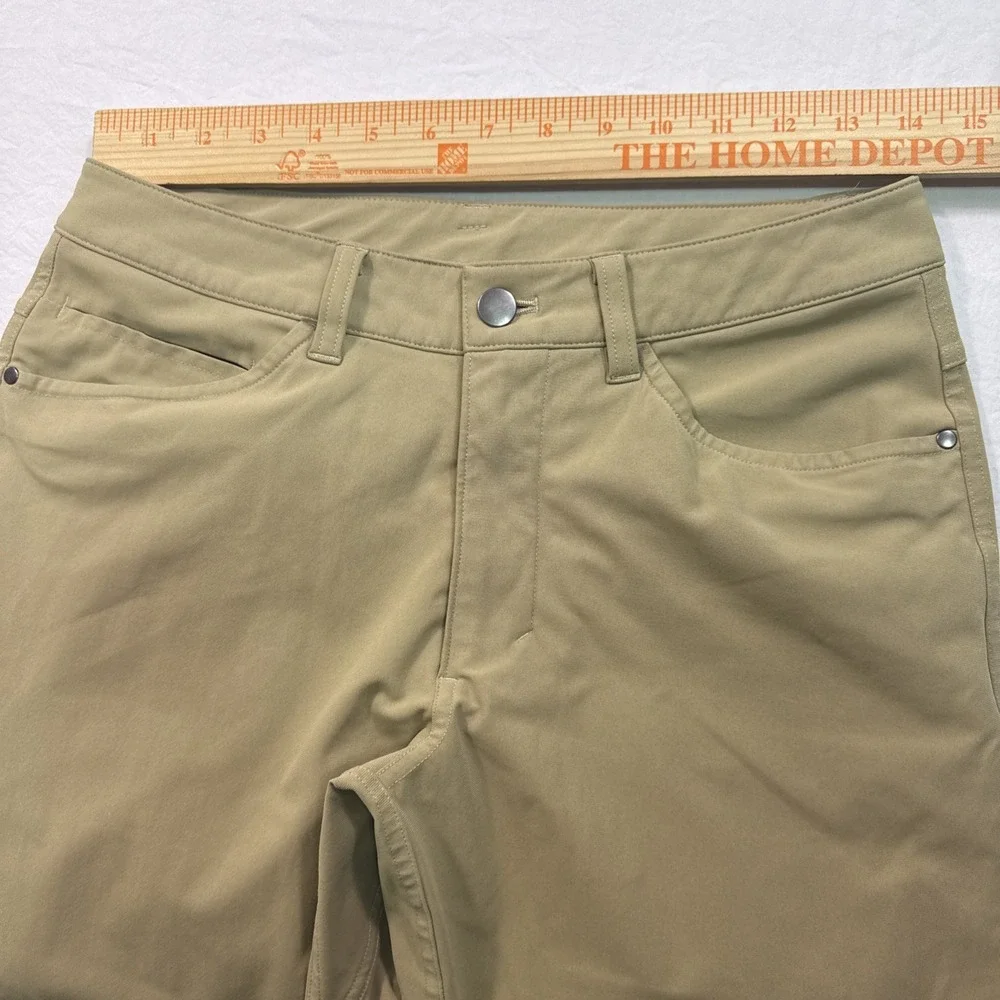 Lululemon ABC Classic Fit 28  Pants tan Mens Trouser LM5583S Zip Fly golf